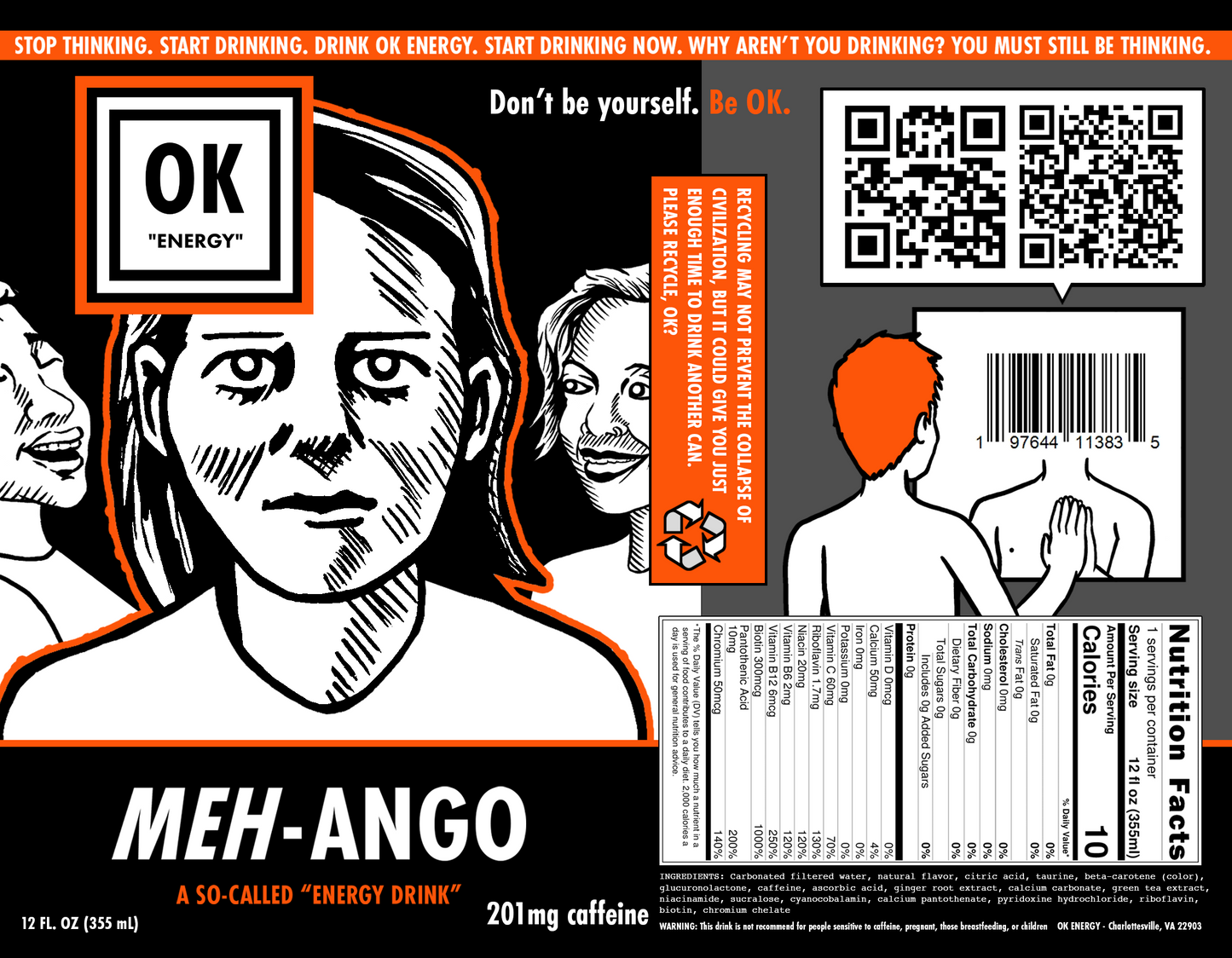 PREORDER 12-Pack MEH-ANGO Energy